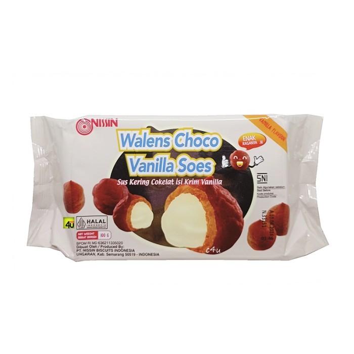 Nissin Wallen Soes Coklat Vanilla 100gr